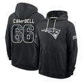 NE.Patriots #66 Will Campbell Player 2026 Black Logo Pullover Hoodies Limited Game Ddoa Stitched Jerseys