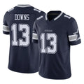 D.Cowboys #13 Caleb Downs Player Navy Limited Vapor F.U.S.E. Home Game Ddoa Stitched Jerseys