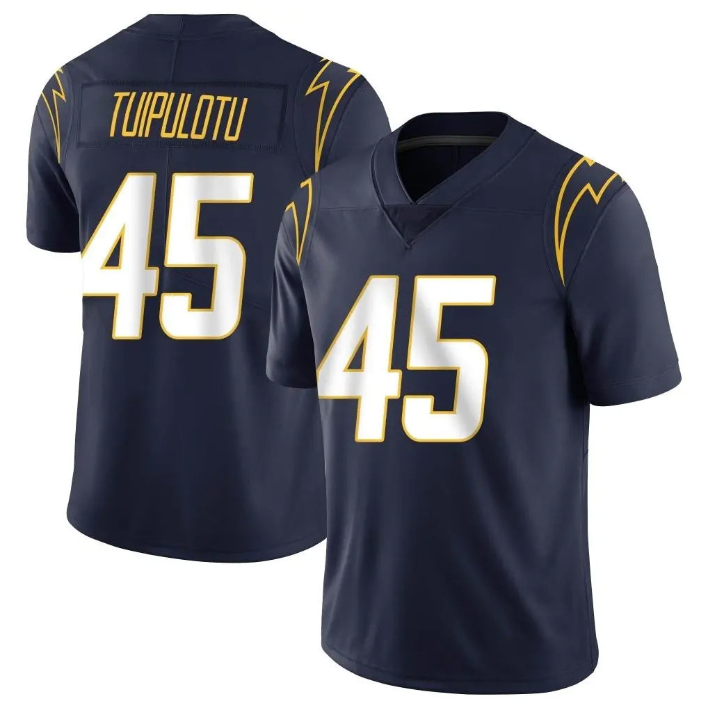 LA.Chargers #45 Tuli Tuipulotu Player Navy Limited Vapor Untouchable Home Game Ddoa Stitched Jerseys