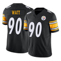 P.Steelers #90 T.J. Watt Player Black Limited Vapor F.U.S.E. Home Game Ddoa Stitched Jerseys