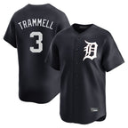 D.Tigers #3 Alan Trammell Player Navy Home Limited Game Ddoa Stitched Jerseys