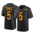 W.Commanders #5 Jayden Daniels Player Black Home Game Ddoa Stitched Jerseys