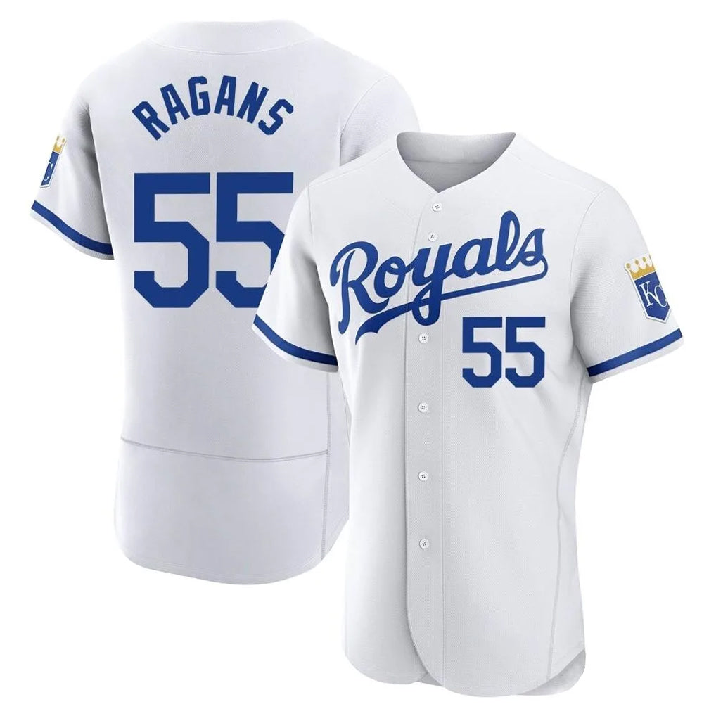 KC.Royals #55 Cole Ragans Player White Limited Elite Home Game Ddoa Stitched Jerseys