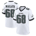 P.Eagles #68 Jordan Mailata Player White Game Home Ddoa Stitched Jerseys
