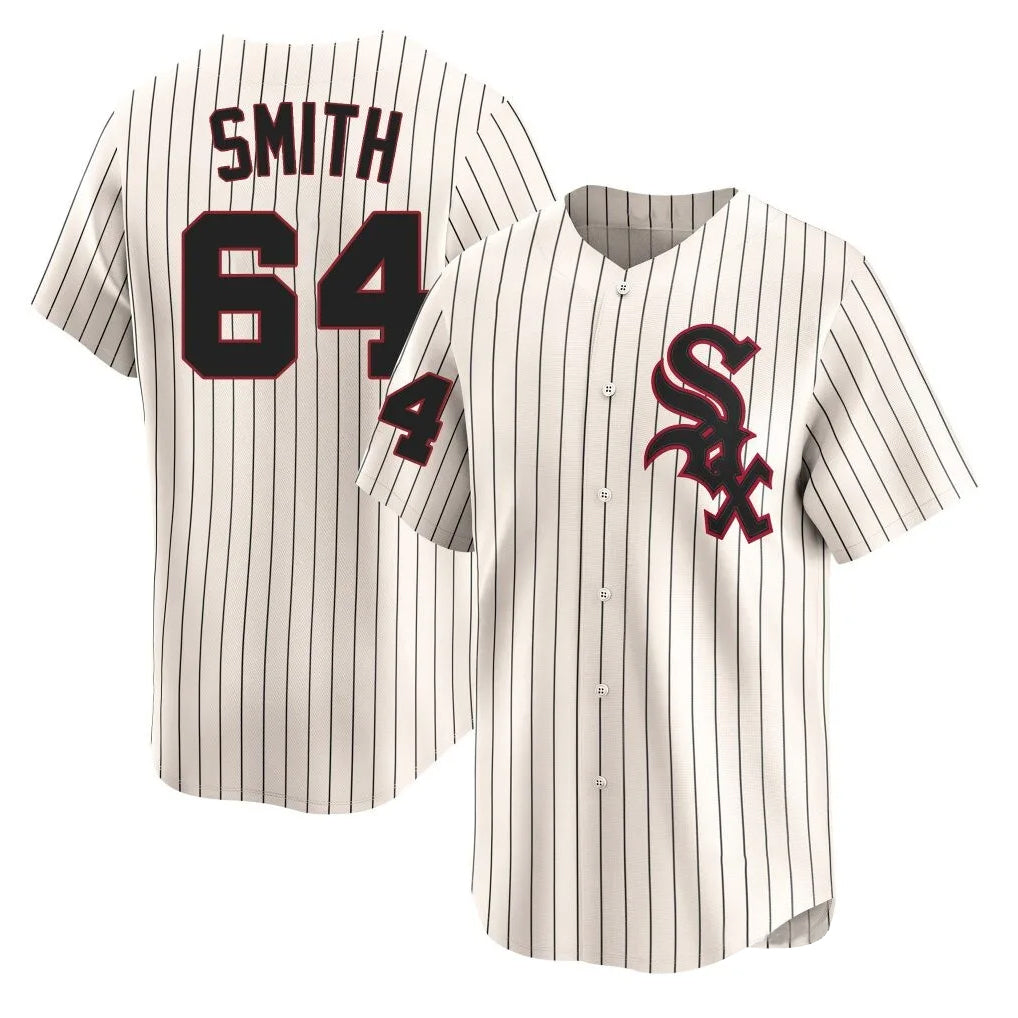C.White Sox #64 Shane Smith Player Cream Cooperstown Collection Limited Home Ddoa Stitched Jerseys