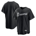 A.Braves ## Braves Blank Player Black Home Game Ddoa Stitched Jerseys