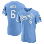 KC.Royals #6 Jonathan India Player Light Blue Alt Limited Elite Home Ddoa Stitched Jerseys