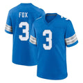 D.Lions #3 Jack Fox Player Blue Alternate Home Game Ddoa Stitched Jerseys