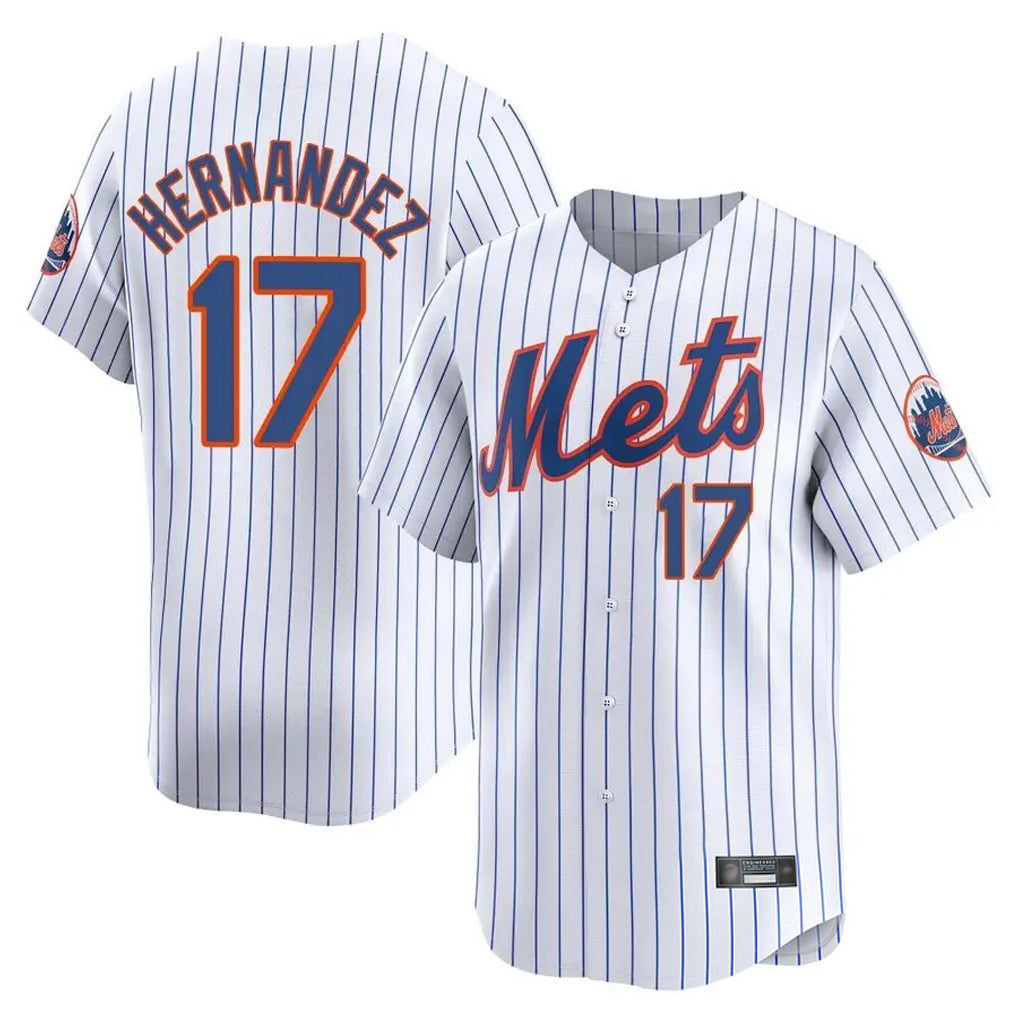 NY.Mets #17 Keith Hernandez Player White Home Replica Ddoa Stitched Jerseys