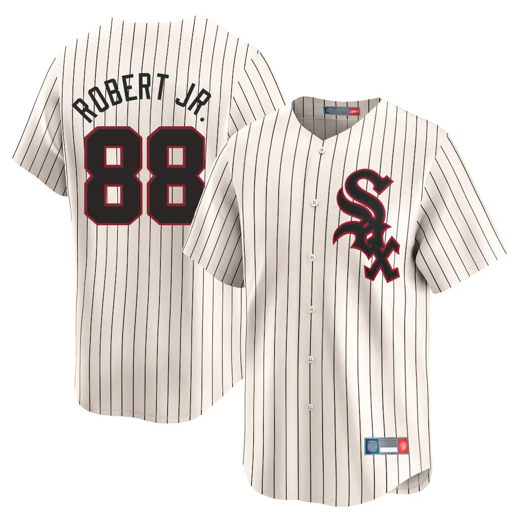 C.White Sox #88 Luis Robert Jr Player Cream Cooperstown Collection Limited Home Ddoa Stitched Jerseys