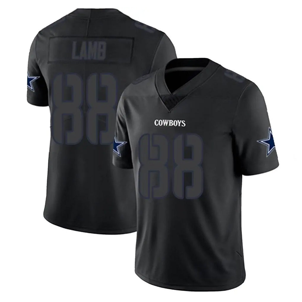 D.Cowboys #88 CeeDee Lamb Player Black Impact Limited Home Game Ddoa Stitched Jerseys