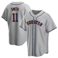 H.Astros #11 Cam Smith Player Gray Home Game Ddoa Stitched Jerseys