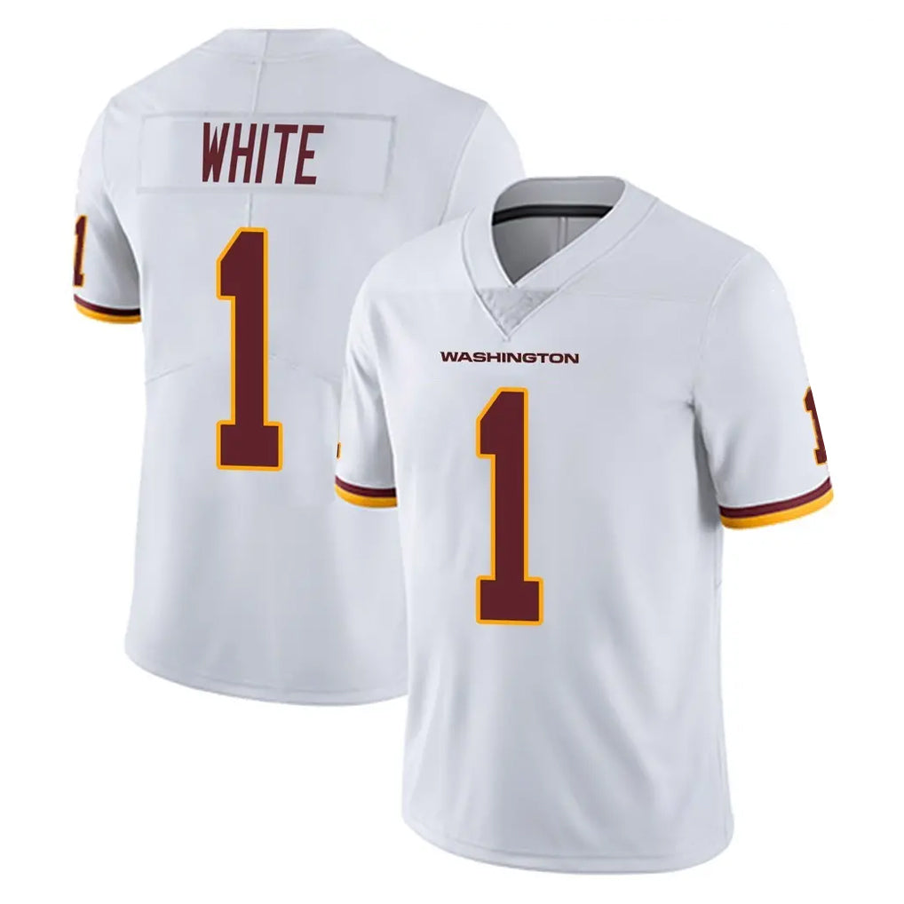 W.Commanders #1 Rachaad White Player White Limited Vapor Untouchable Home Game Ddoa Stitched Jerseys