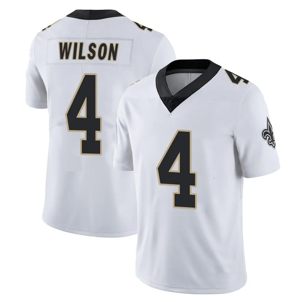 NO.Saints #4 Zach Wilson Player White Limited Vapor Untouchable Home Game Ddoa Stitched Jerseys
