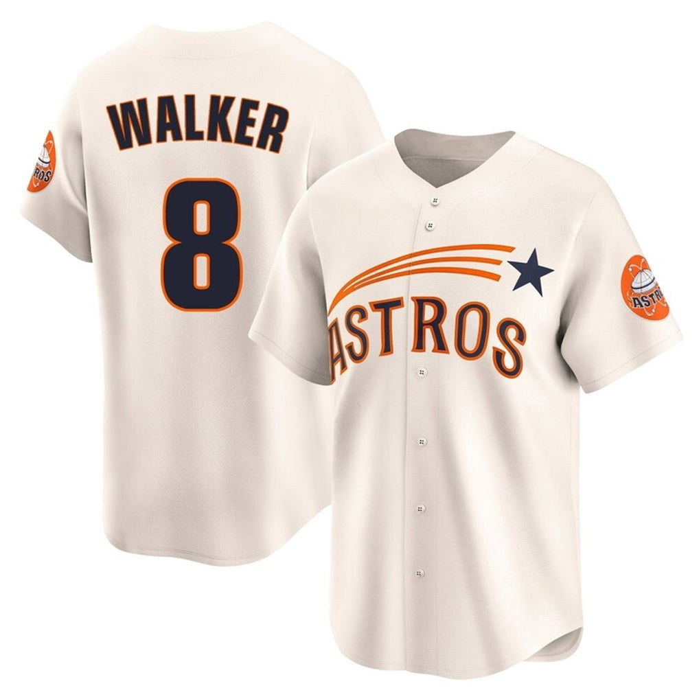 H.Astros #8 Christian Walker Player Cream Throwback Cooperstown Collection Limited Ddoa Stitched Jerseys