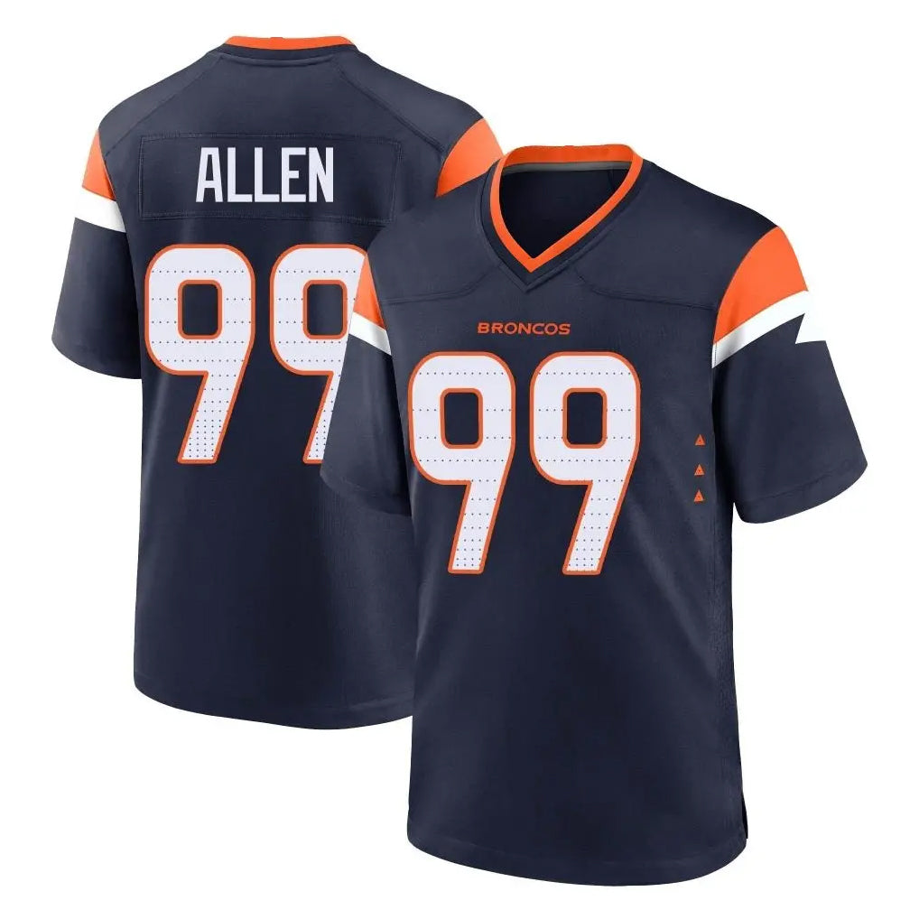 D.Broncos #99 Zach Allen Player Navy Home Game Ddoa Stitched Jerseys