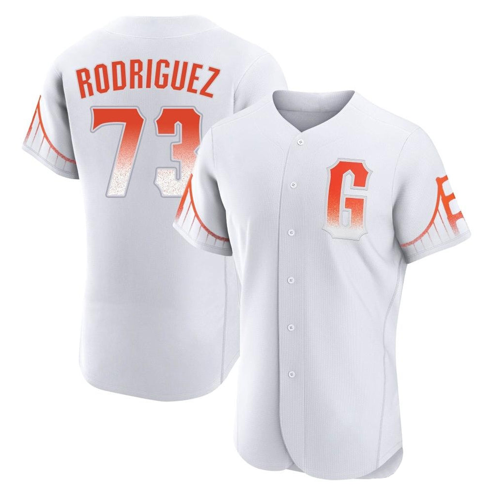 SF.Giants #73 Randy Rodriguez Player White City Connect Home Limited Elite Ddoa Stitched Jerseys