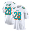 M.Dolphins #28 De'Von Achane Player White Limited Home Game Ddoa Stitched Jerseys