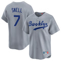 LA.Dodgers #7 Blake Snell Player Gray Game Limited Home Ddoa Stitched Jerseys