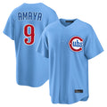 C.Cubs #9 Miguel Amaya Player Light Blue Home Game Ddoa Stitched Jerseys