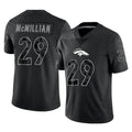 D.Broncos #29 Ja'Quan McMillian Player Black Reflective Limited Ddoa Stitched Jerseys