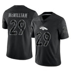 D.Broncos #29 Ja'Quan McMillian Player Black Reflective Limited Ddoa Stitched Jerseys