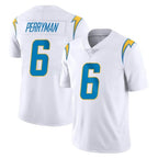 LA.Chargers #6 Denzel Perryman Player White Limited Vapor Untouchable Home Game Ddoa Stitched Jerseys