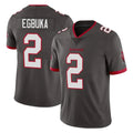 TB.Buccaneers #2 Emeka Egbuka Player Pewter Limited Alternate Vapor Home Game Ddoa Stitched Jerseys