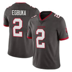 TB.Buccaneers #2 Emeka Egbuka Player Pewter Limited Alternate Vapor Home Game Ddoa Stitched Jerseys