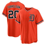 D.Tigers #20 Spencer Torkelson Player Orange Home Game Ddoa Stitched Jerseys