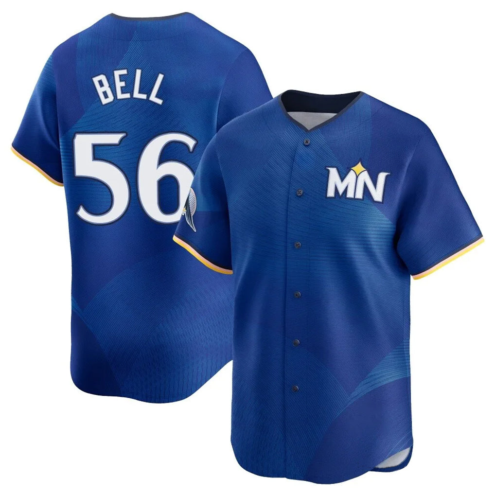 M.Twins #56 Josh Bell Player Royal City Connect Limited Home Ddoa Stitched Jerseys