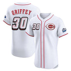 C.Reds #30 Ken Griffey Player White Speedway Classic Limited Elite Home Ddoa Stitched Jerseys
