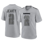 LV.Raiders #2 Ashton Jeanty Player Gray Atmosphere Fashion Limited Game Ddoa Stitched Jerseys