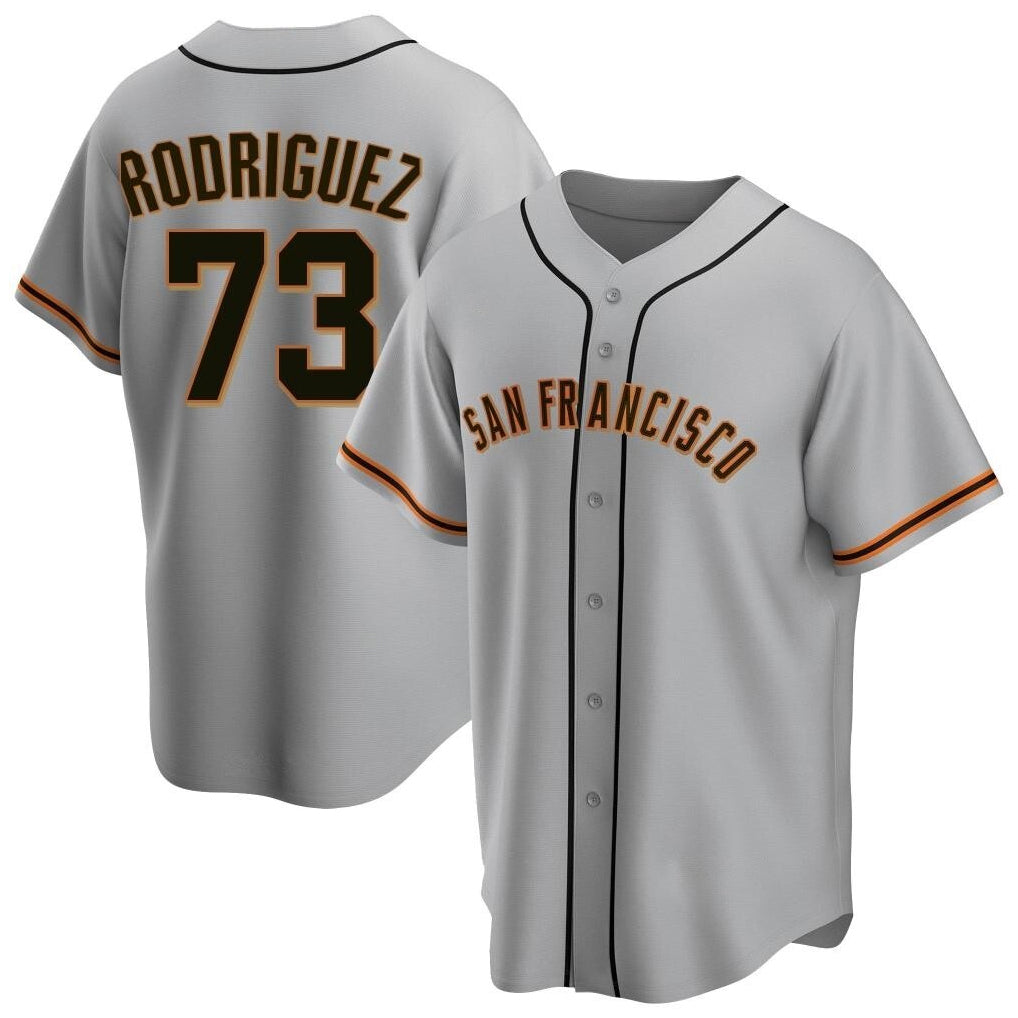 SF.Giants #73 Randy Rodriguez Player Gray Home Game Ddoa Stitched Jerseys