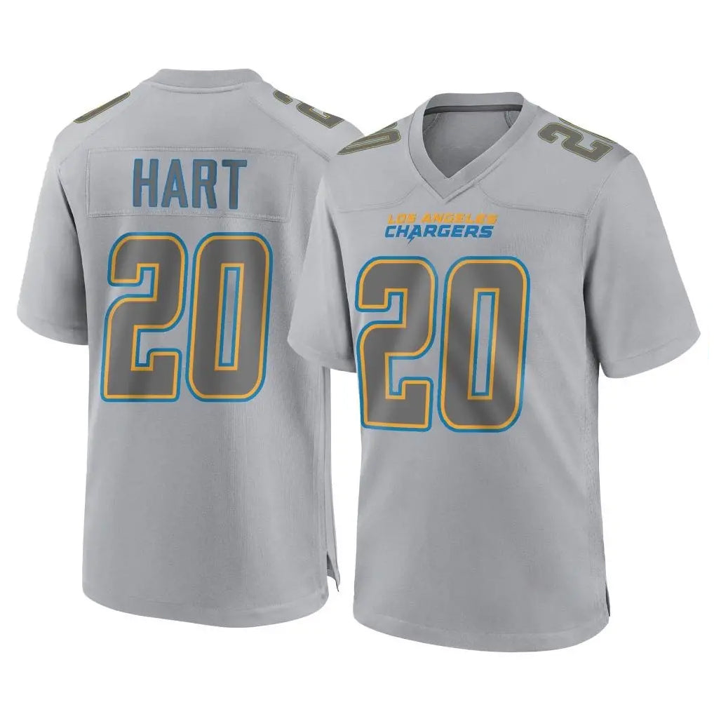 LA.Chargers #20 Cam Hart Player Gray Atmosphere Fashion Home Game Ddoa Stitched Jerseys