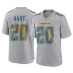 LA.Chargers #20 Cam Hart Player Gray Atmosphere Fashion Home Game Ddoa Stitched Jerseys