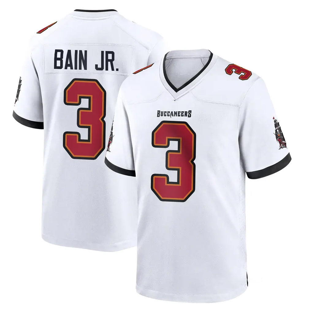 TB.Buccaneers #3 Rueben Bain Jr. Player White Home Game Ddoa Stitched Jerseys