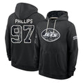 NY.Jets #97 Harrison Phillips Player 2026 Black Logo Pullover Hoodies Limited Game Ddoa Stitched Jerseys