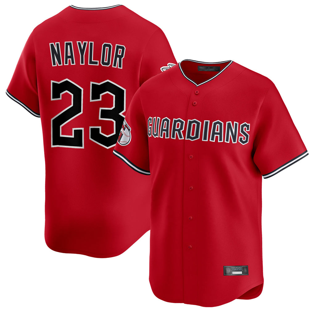 C.Guardians #23 Bo Naylor Player Red Limited Home Ddoa Stitched Jerseys