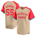 KC.Royals #55 Cole Ragans Player Cream American League All-Star Game Limited Home Ddoa Stitched Jerseys