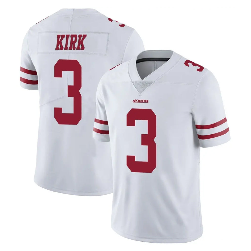 SF.49ers #3 Christian Kirk Player White Limited Vapor Untouchable Home Game Ddoa Stitched Jerseys