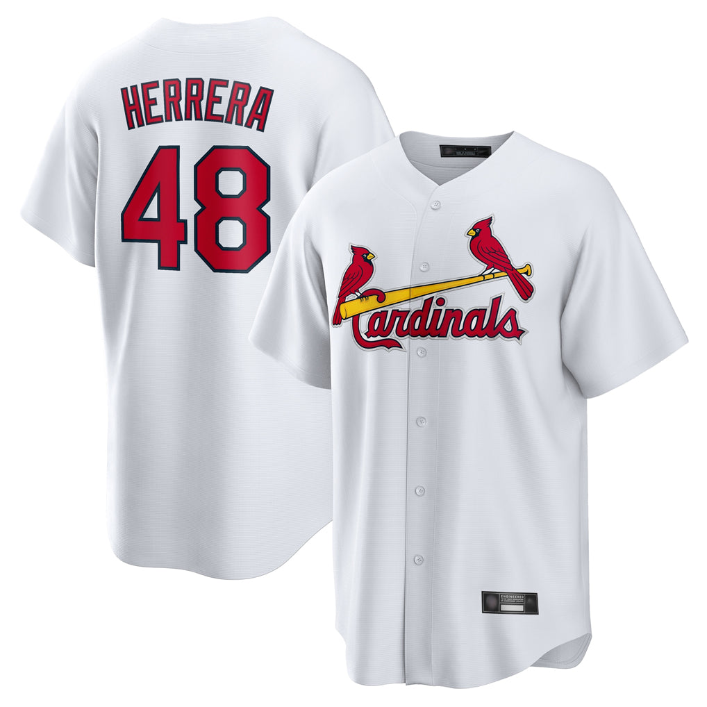St. Louis Cardinals #48 Ivan Herrera Player White Home Game Ddoa Stitched Jerseys