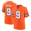 D.Broncos #9 Talanoa Hufanga Player Orange Alternate Collection Throwback Game Ddoa Stitched Jerseys