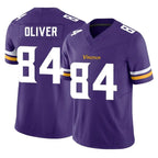 M.Vikings #84 Josh Oliver Player Purple Limited Vapor F.U.S.E. Home Game Ddoa Stitched Jerseys