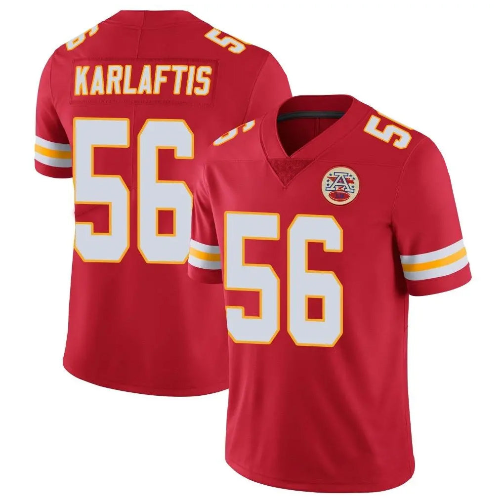 KC.Chiefs #56 George Karlaftis Player Red Limited Vapor Untouchable Home Game Ddoa Stitched Jerseys
