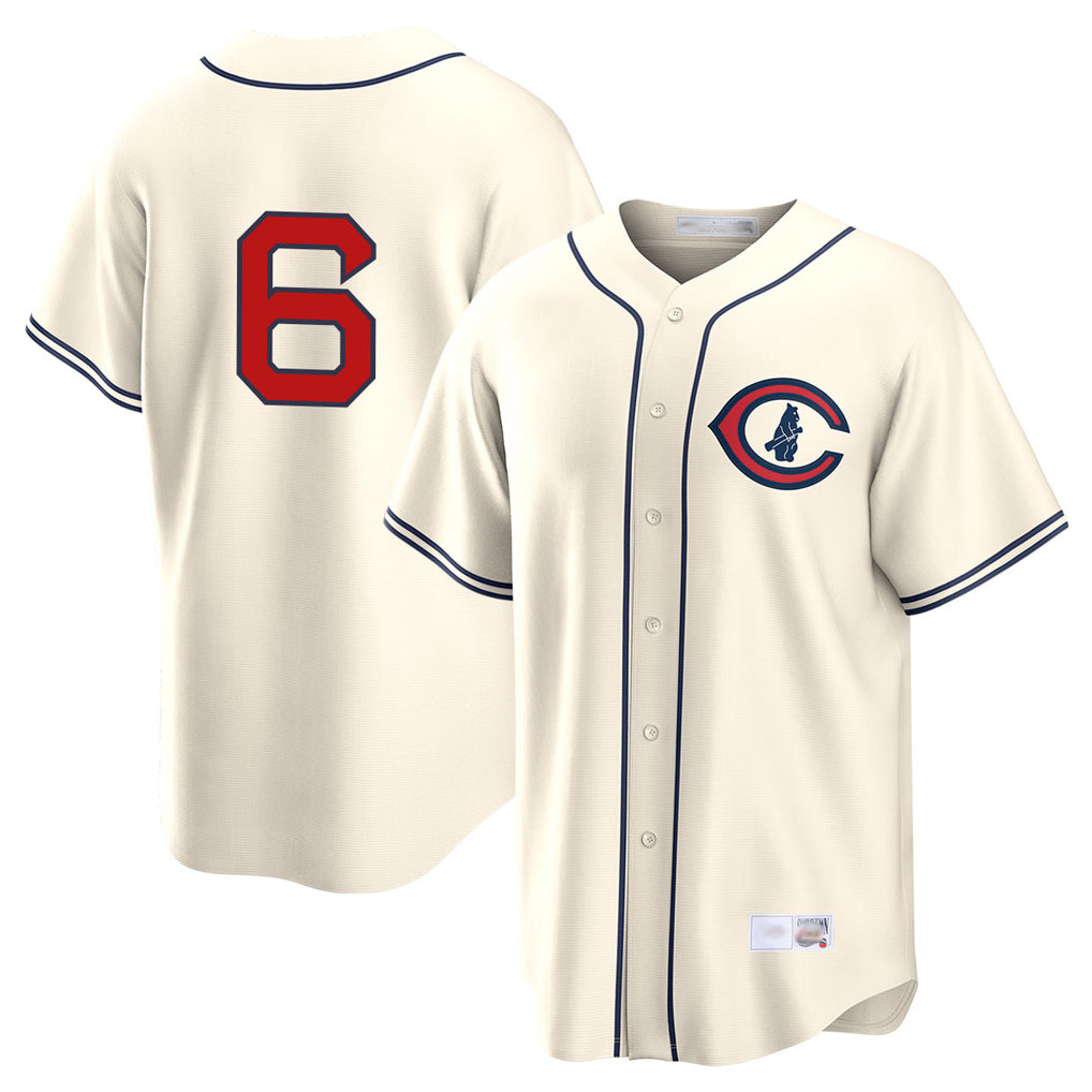 C.Cubs #6 Matt Shaw Player Cream Field of Dreams Home Game Ddoa Stitched Jerseys
