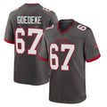 TB.Buccaneers #67 Luke Goedeke Player Pewter Alternate Home Game Ddoa Stitched Jerseys