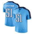T.Titans #51 Austin Schlottmann Player Light Blue Limited Color Rush Home Game Ddoa Stitched Jerseys
