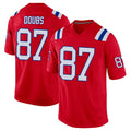 NE.Patriots #87 Romeo Doubs Player Red Home Game Ddoa Stitched Jerseys