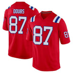 NE.Patriots #87 Romeo Doubs Player Red Home Game Ddoa Stitched Jerseys